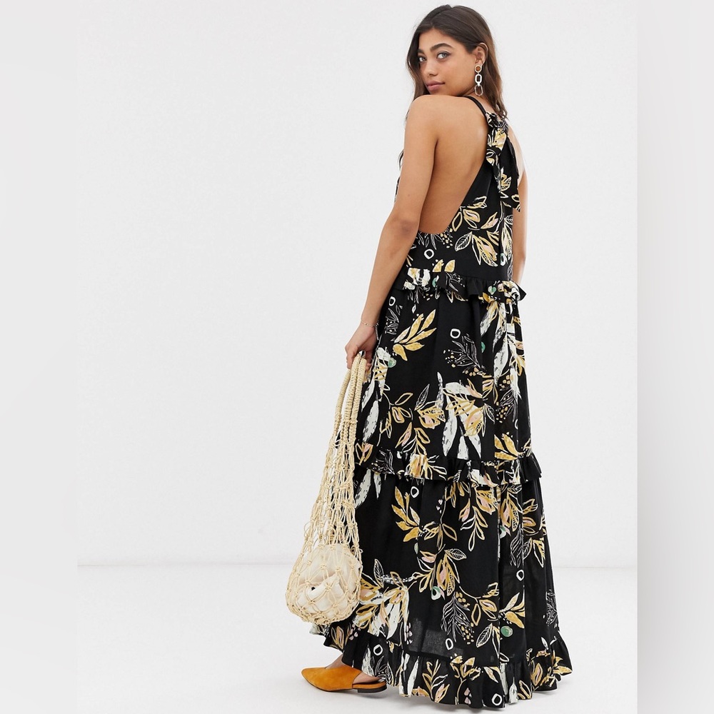 FREE PEOPLE Anita Printed Maxi Dress